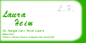 laura heim business card